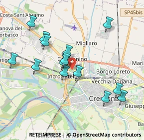 Mappa Via Castelnuovo, 26100 Cremona CR, Italia (1.92571)