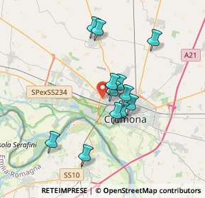 Mappa Via Castelnuovo, 26100 Cremona CR, Italia (2.98833)