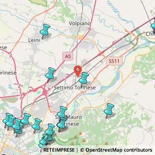 Mappa Via Colle dell'Assietta, 10036 Settimo Torinese TO, Italia (7.551)