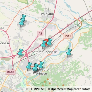 Mappa Via Colle dell'Assietta, 10036 Settimo Torinese TO, Italia (4.63818)