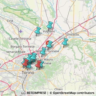 Mappa Via Colle dell'Assietta, 10036 Settimo Torinese TO, Italia (8.04941)