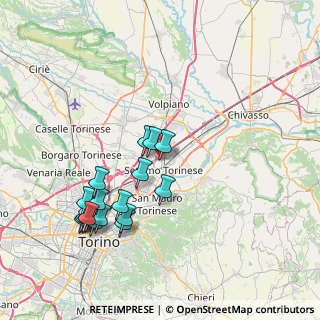 Mappa Via Tinivella, 10036 Settimo Torinese TO, Italia (8.31474)