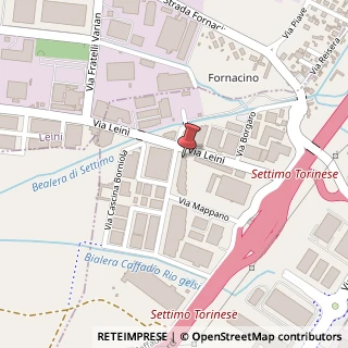 Mappa Via Cascina Borniola, 42, 10036 Settimo Torinese, Torino (Piemonte)