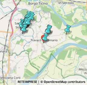 Mappa Strada Provinciale, 27020 Travacò Siccomario PV, Italia (1.866)