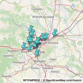 Mappa Via Francesco Tibaldi, 10079 Mappano TO, Italia (9.31765)