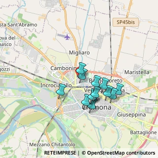 Mappa Via Fabio Filzi, 26100 Cremona CR, Italia (1.45615)
