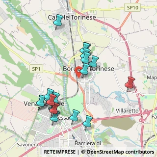 Mappa Via Fratelli Rosselli, 10071 Borgaro Torinese TO, Italia (2.0535)