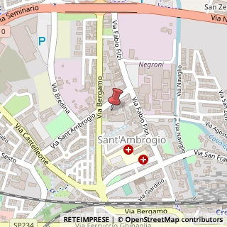 Mappa Via Sant'Ambrogio, 6, 26100 Cremona, Cremona (Lombardia)