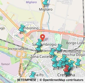 Mappa Via Bergamo, 26100 Cremona CR, Italia (1.431)