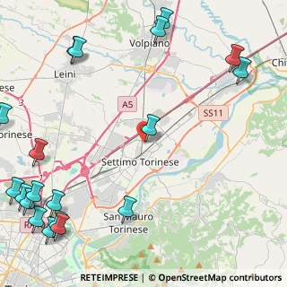 Mappa Via Montoso, 10036 Settimo Torinese TO, Italia (7.0895)
