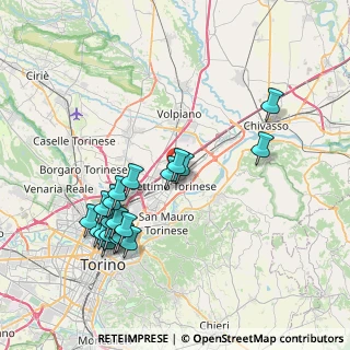 Mappa Via Montoso, 10036 Settimo Torinese TO, Italia (8.073)