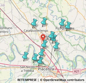 Mappa Via Emilia, 26861 Fombio LO, Italia (6.42917)