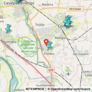 Mappa Via Emilia, 26861 Fombio LO, Italia (3.34273)