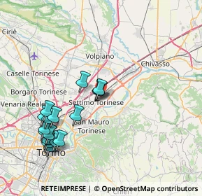 Mappa Via Rantano, 10036 Settimo Torinese TO, Italia (8.63278)