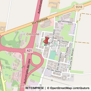 Mappa Via Federico Caudana, 21, 26100 Cremona, Cremona (Lombardia)