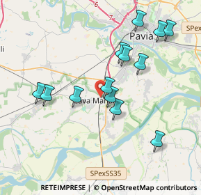 Mappa Via G. Marconi, 27051 Cava Manara PV, Italia (3.74154)