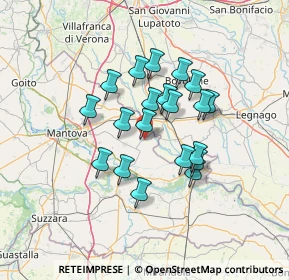 Mappa Via Iº Maggio, 46039 Villimpenta MN, Italia (10.7415)