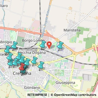 Mappa Via Serafina, 26100 Cremona CR, Italia (1.43611)
