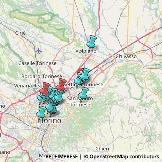 Mappa Via Monte Nero, 10036 Settimo Torinese TO, Italia (7.33556)