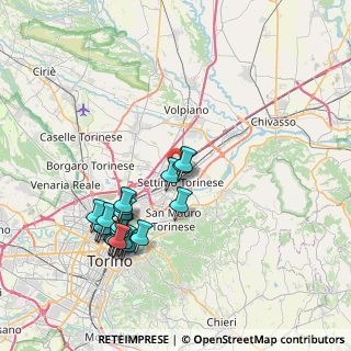 Mappa Via Monte Nero, 10036 Settimo Torinese TO, Italia (7.8975)