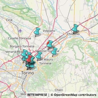 Mappa Via Rantano, 10036 Settimo Torinese TO, Italia (8.625)