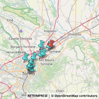 Mappa Via Partigiani, 10036 Settimo Torinese TO, Italia (7.20846)