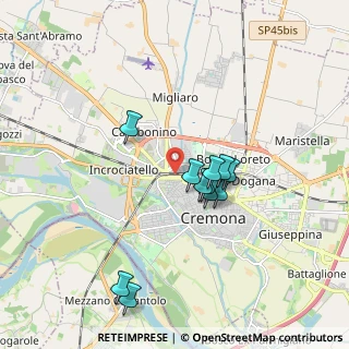 Mappa Via Crema, 26100 Cremona CR, Italia (1.54)