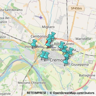 Mappa Via Crema, 26100 Cremona CR, Italia (1.25636)