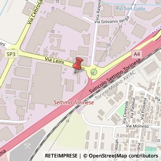 Mappa Via Leinì, 101, 10036 Settimo Torinese, Torino (Piemonte)