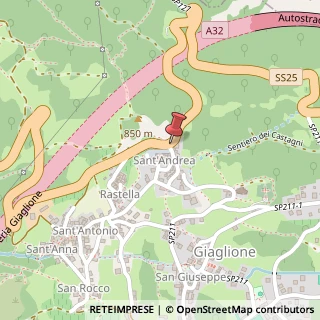 Mappa Frazione Sant'Andrea, 49, 10050 Giaglione, Torino (Piemonte)