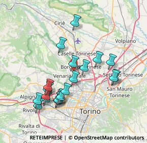 Mappa Via Zulian, 10078 Venaria Reale TO, Italia (7.317)