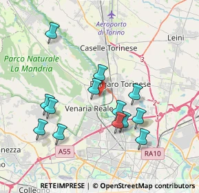 Mappa Via Zulian, 10078 Venaria Reale TO, Italia (3.68846)