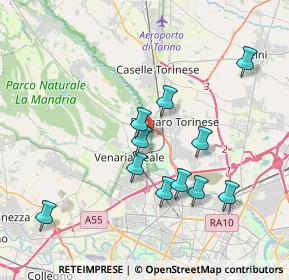 Mappa Via Zulian, 10078 Venaria Reale TO, Italia (3.61)