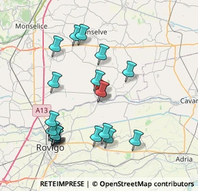 Mappa Via Olimpiadi, 35022 Anguillara Veneta PD, Italia (7.8585)