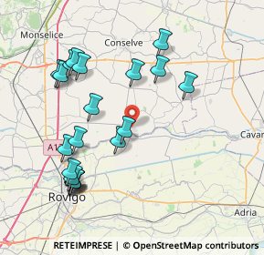 Mappa Via Olimpiadi, 35022 Anguillara Veneta PD, Italia (8.3765)