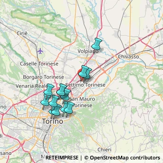Mappa Corso Piemonte, 10036 Settimo Torinese TO, Italia (6.96154)