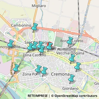 Mappa Piazza delle Tranvie, 26100 Cremona CR, Italia (1.07786)