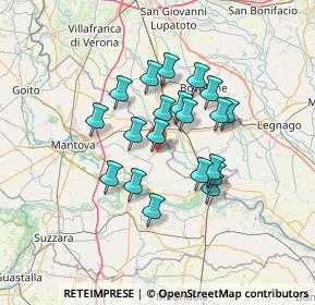 Mappa Via I Maggio, 46039 Villimpenta MN, Italia (10.732)