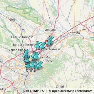 Mappa Via Castellamonte, 10036 Settimo Torinese TO, Italia (7.37467)