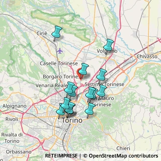 Mappa Via Rivarolo, 10071 Mappano TO, Italia (6.64)