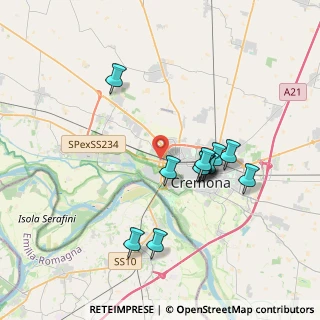 Mappa Via Valtellina, 26100 Cremona CR, Italia (3.37167)