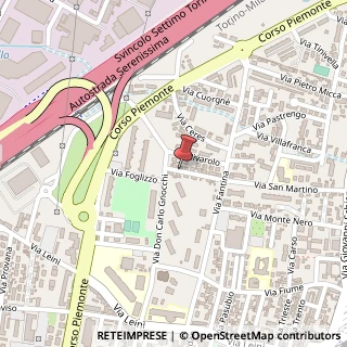 Mappa Via Castellamonte, 16, 10036 Settimo Torinese, Torino (Piemonte)
