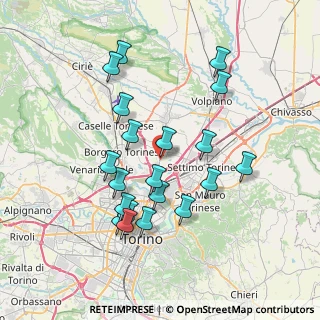 Mappa Via Rivarolo, 10071 Borgaro torinese TO, Italia (7.2175)