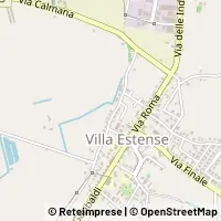 Kort Villa Estense
