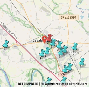 Mappa Via El Greco, 26841 Casalpusterlengo LO, Italia (4.71071)