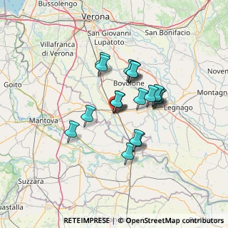 Mappa Via Guglielmo Marconi, 37054 Nogara VR, Italia (10.005)