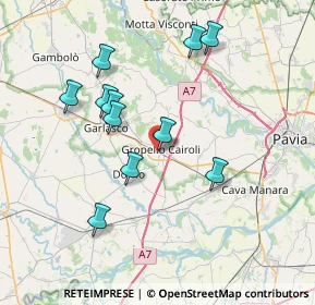 Mappa Str. Birosla, 27027 Gropello Cairoli PV, Italia (7.14182)