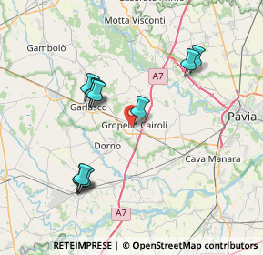 Mappa Str. Birosla, 27027 Gropello Cairoli PV, Italia (7.38)