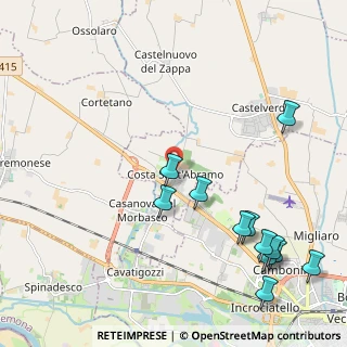 Mappa Via Don Ivo Azzali, 26022 Costa Sant'Abramo CR, Italia (2.6625)