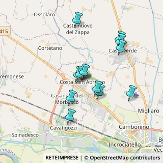 Mappa Via Don Ivo Azzali, 26022 Costa Sant'Abramo CR, Italia (1.54385)